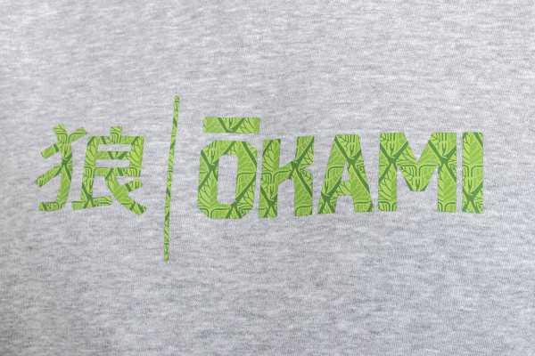 Okami Organic Hoodie Kanji Jungle Heather Grey